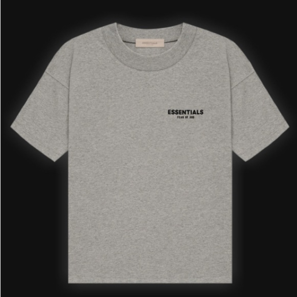 Essentials Fear Of God Men's SS'22 Short Sleeve Tee Dark Oatmeal Small NWT